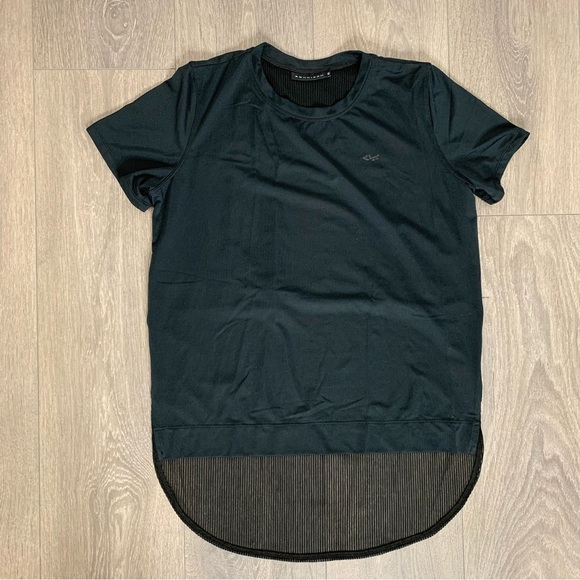 Rohnisch Women’s T-shirt High Lo Half mesh Mesh Black short sleeve Size Small - Picture 2 of 6